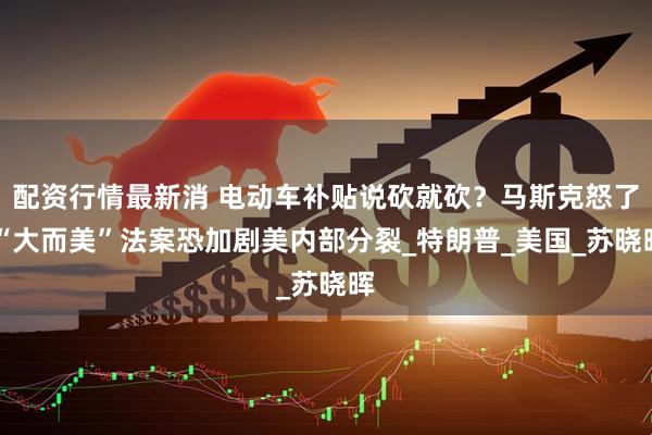 配资行情最新消 电动车补贴说砍就砍？马斯克怒了 “大而美”法案恐加剧美内部分裂_特朗普_美国_苏晓晖